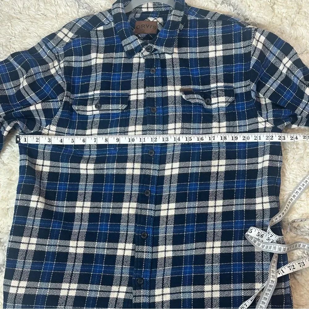 ORVIS FLANNEL CAMISOLA - Picture 9 of 12
